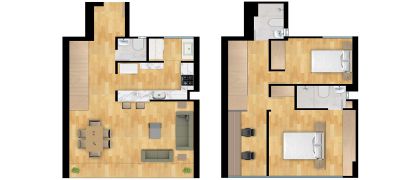 DUPLEX VISTA EXTERIOR-  116.86 M2